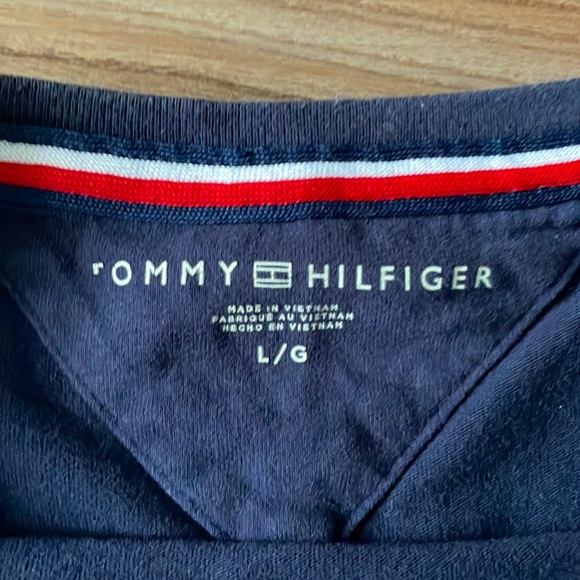 Tommy Hilfiger, blue large t shirt, unisex - Picture 3 of 4